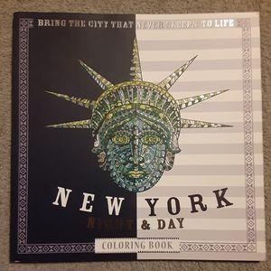 New York Night & Day adult coloring book
